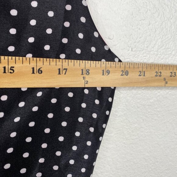 NWT Dress Barn Collection Women's Dress Black Size 16 Polka Dot Retro Holiday - Picture 13 of 15